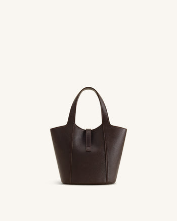 Bella Bucket Bag - Dark Brown