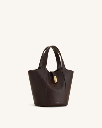 Bella Bucket Bag - Dark Brown