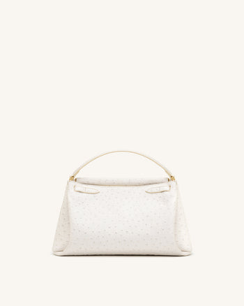 Carmen Top Handle Bag - Milky White