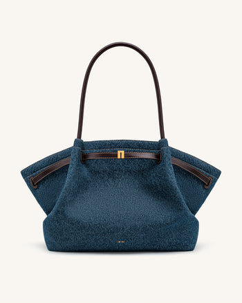 Hana Large Tote Bag - Dark Blue Denim