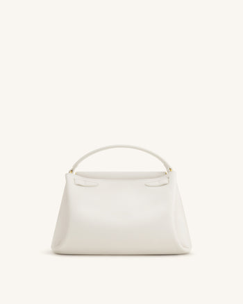 Carmen Top Handle Bag - White