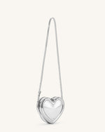 Arlene Heart Shaped Bag - Sliver