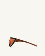 Angelica D Frame Sunglasses - Green