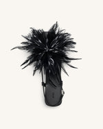 Fluffy Flats Sandals - Black