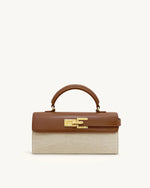 Keyla Top Handbag - Brown Canvas