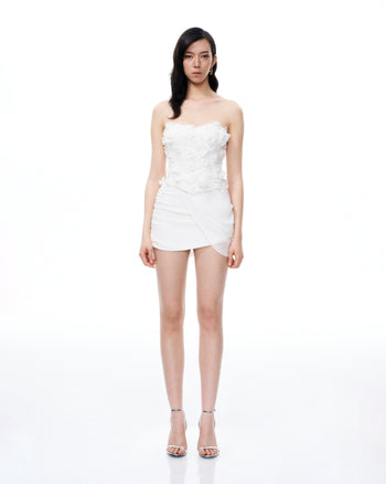 Juniper 3D Floral Mini Suits - White