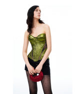 Serenade Floral Lace Corset - Green