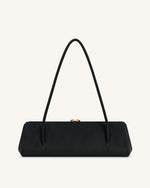 Nova Baguette Style Shoulder Bag - Black