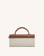 Keyla Top Handbag - Brown Canvas