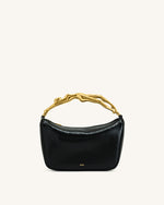 Jenny Human-shaped Handle Handbag - Black