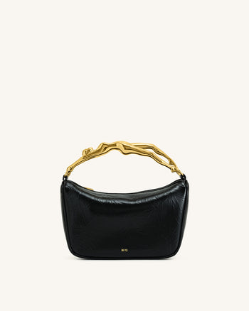 Jenny Human-shaped Handle Handbag - Black