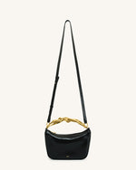 Jenny Human-shaped Handle Handbag - Black