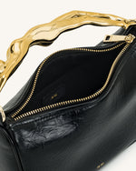 Jenny Human-shaped Handle Handbag - Black