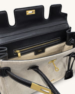 Yara Shoulder Bag - Black Canvas