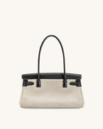 Yara Shoulder Bag - Black Canvas