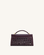 Noor Top Handle Bag - Dark Red