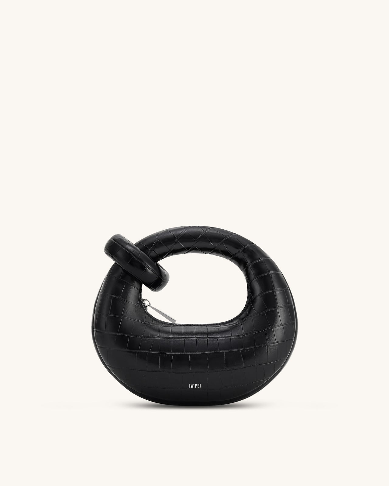 Abacus Mini Top Handle Bag - Black Croc