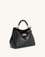 Lucia Classic Top Handbag - Black