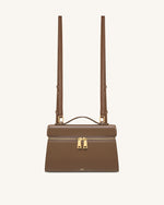 Thea Large Top Handle Bag - Mocha Brown
