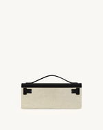 Bria Structured Top Handle Bag - Black Canvas