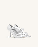 Sara Metallic Pumps - Silver