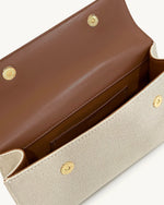 Keyla Top Handbag - Brown Canvas