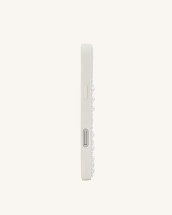 Seahorse Pearl Phone Case - White