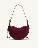 Tessa Studded Shoulder Bag - Burgundy