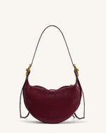 Tessa Studded Shoulder Bag - Burgundy