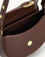 Diana Ring Flap Saddle Bag - Brown