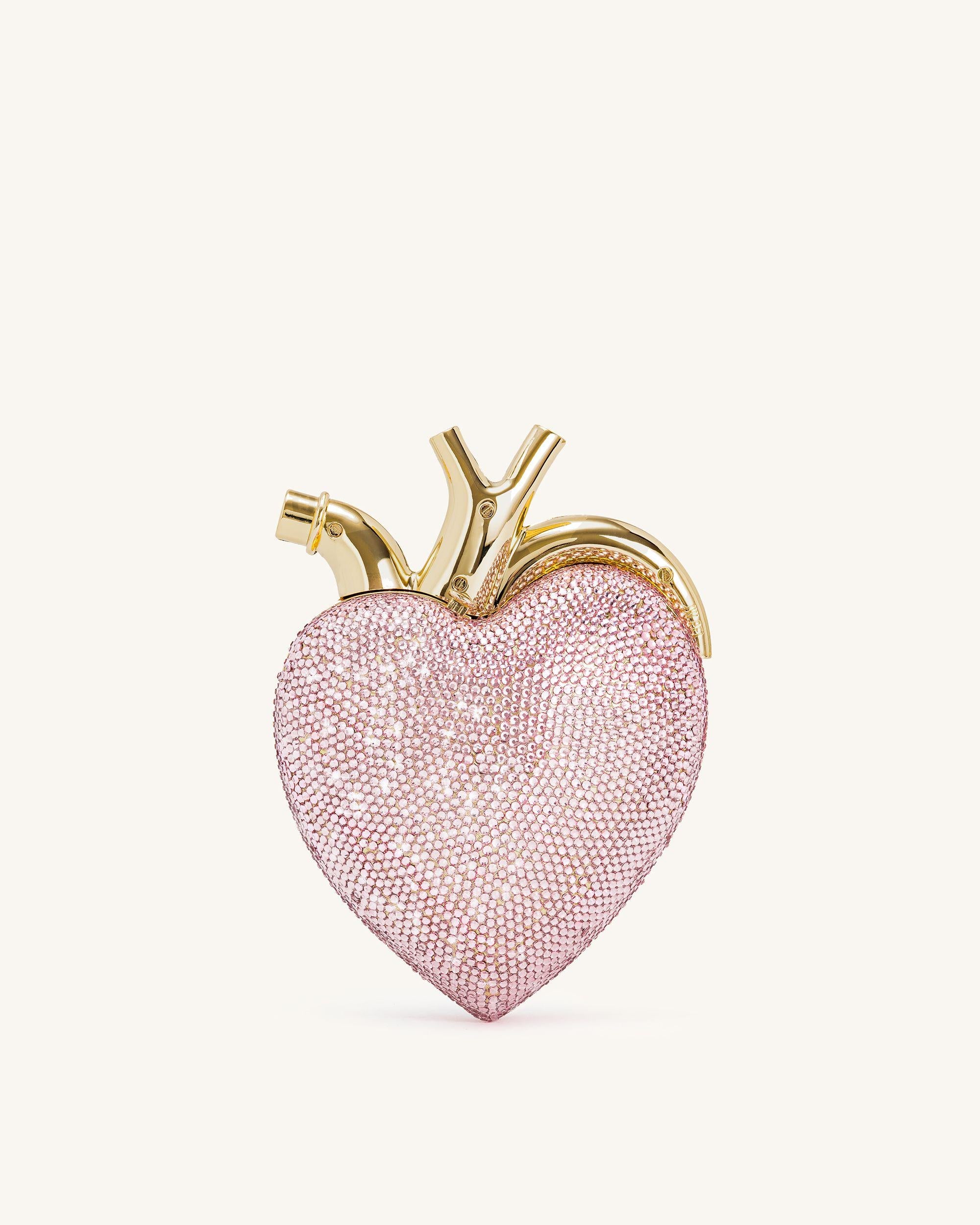 Maren Artificial Crystal Heart Shaped Bag - Pink - JW PEI LATAM