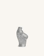 Kiara Faux Crystal Bust Clutch - Silver