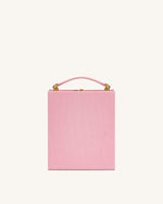Taya Tabby Cat Pattern Book Shape Clutch Bag - Pink