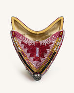 Paisley Crystal Butterfly Clutch - Multicolor