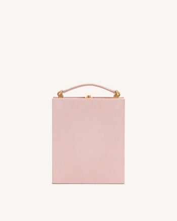 Taya Orchid Motif Book Shape Clutch Bag - Pink