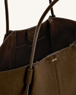 Nala Wide Tote Bag - Mocha Brown