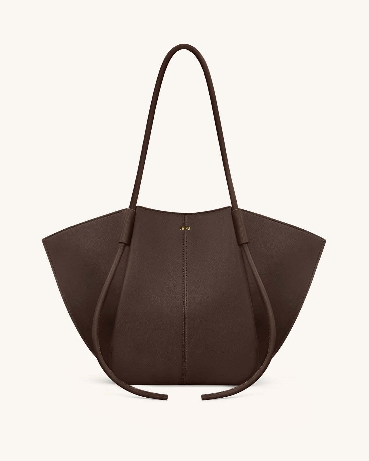 Nala Wide Tote Bag - Deep Brown