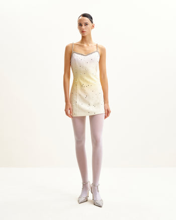Sophia Crystal Embellished Mini Dress - Multicolor