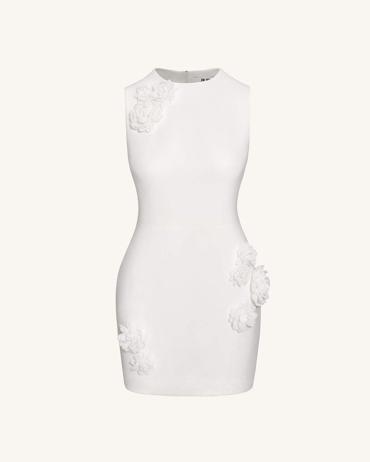 Blooming Beauty Evening Dress - White