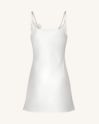 Crystal Flora Slip - White