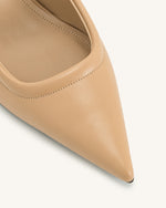 Helena Pierced Mules - Khaki