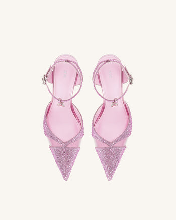 Haidi Artificial Crystal Pumps - Pink