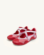 Caitlin Mesh Cut-out Sneakers - Pink