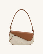 Addisyn Shoulder Bag - Brown Canvas