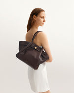 Hana Medium Tote Bag - Dark Brown