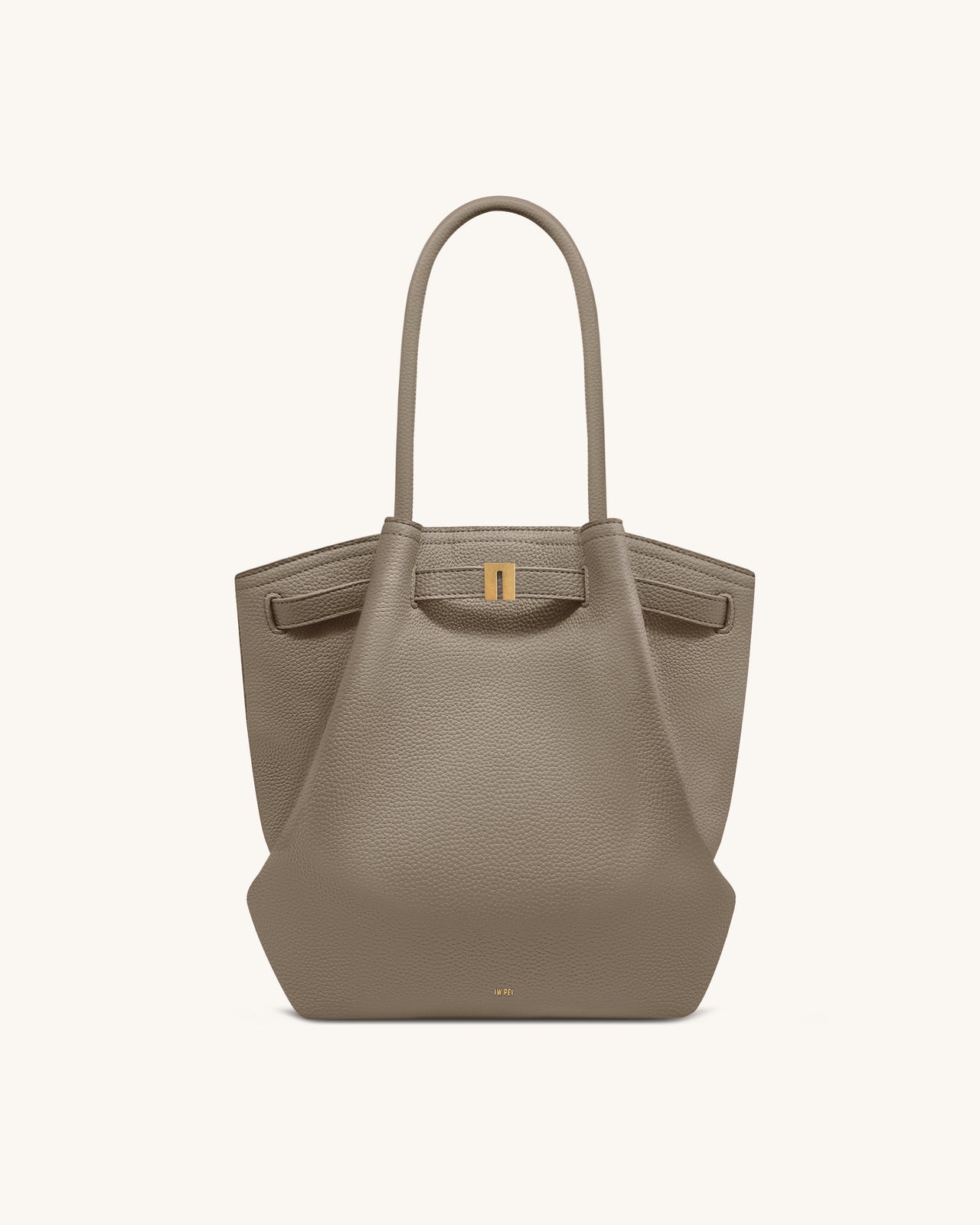 Hana Column Tote Bag - Taupe