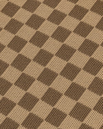Shea Checkerboard Knitted Tote Bag - Brown