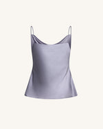 Liquid Satin Cowl Camisole - Silver
