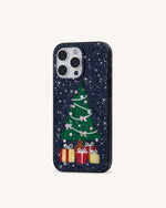 Christmas Tree Bling Phone Case - Black
