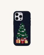 Christmas Tree Bling Phone Case - Black
